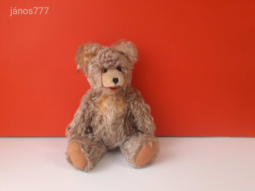 Eredeti FECHTER antik mackó medve régi öreg maci ! 40 cm-es Szalma töltetű moher maci !!! EXTRA
