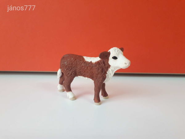 Eredeti Schleich szarvasmarha borjú állatfigura ! 7,5x5cm ! 2017-es kiadás !! Schleich 13868