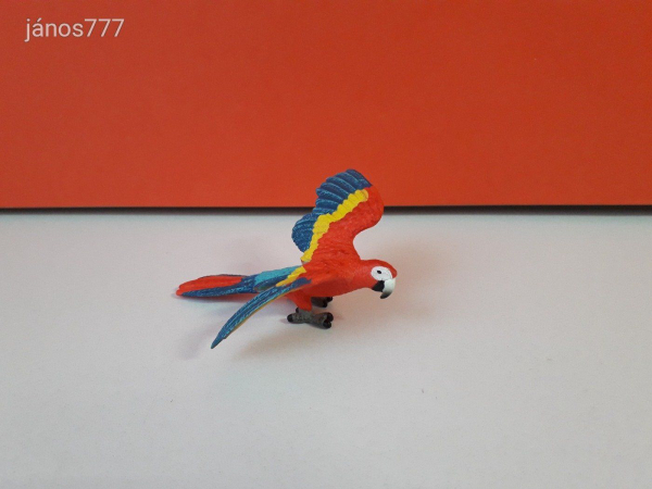 Eredeti Schleich Ara papagáj madár állatfigura !! 9x8,5cm ! 2014-es kiadás ! Schleich 14737