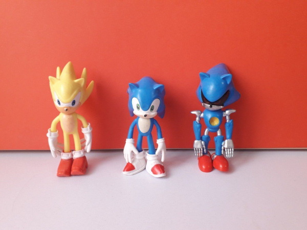 EXTRA 3db SONIC figura együtt !! 12-13cm
