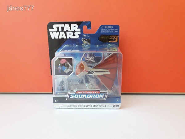 Eredeti Jazwarez Star Wars Micro Galaxy Squadron Ginivex-Class Starfighter + Asajj Ventress !!
