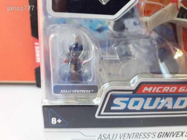 Eredeti Jazwarez Star Wars Micro Galaxy Squadron Ginivex-Class Starfighter + Asajj Ventress !!