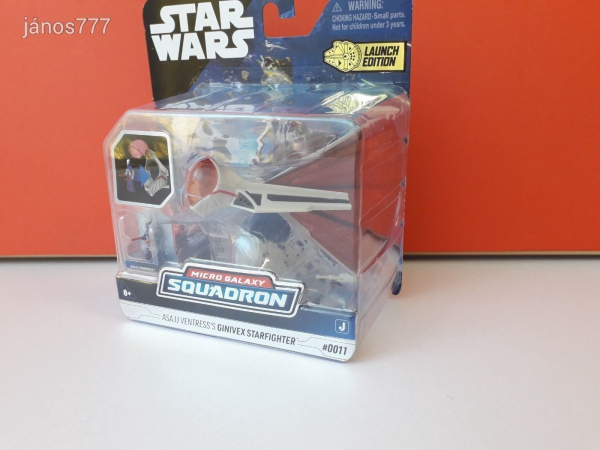 Eredeti Jazwarez Star Wars Micro Galaxy Squadron Ginivex-Class Starfighter + Asajj Ventress !!
