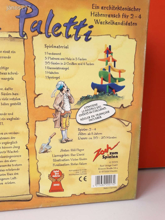 Eredeti Zoch Villa Paletti társasjáték !!