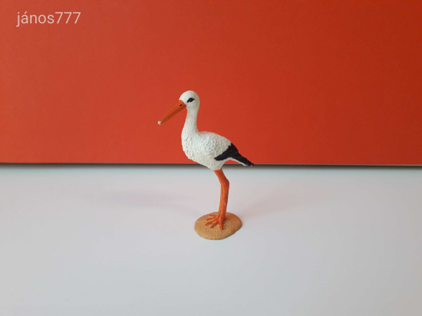 Eredeti Schleich gólya madár állatfigura !! 9cm ! 2021-es kiadás ! Schleich 13936
