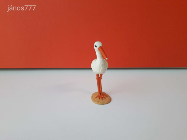 Eredeti Schleich gólya madár állatfigura !! 9cm ! 2021-es kiadás ! Schleich 13936