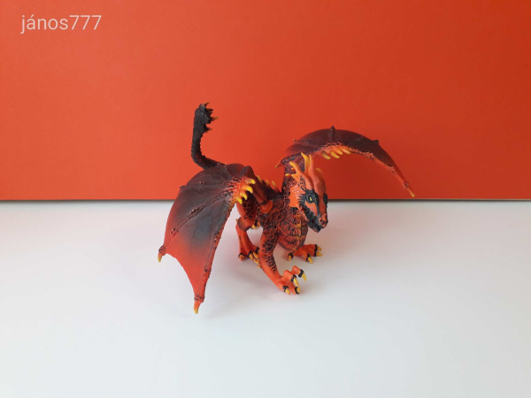 Eredeti Schleich Eldrador Lávasárkány fantasy figura !! 19x23cm ! 2017-es kiadás ! Schleich 70138