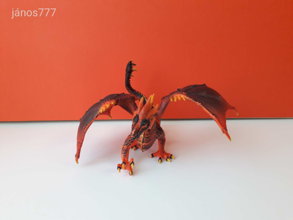 Eredeti Schleich Eldrador Lávasárkány fantasy figura !! 19x23cm ! 2017-es kiadás ! Schleich 70138