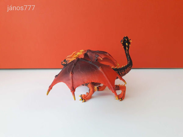 Eredeti Schleich Eldrador Lávasárkány fantasy figura !! 19x23cm ! 2017-es kiadás ! Schleich 70138