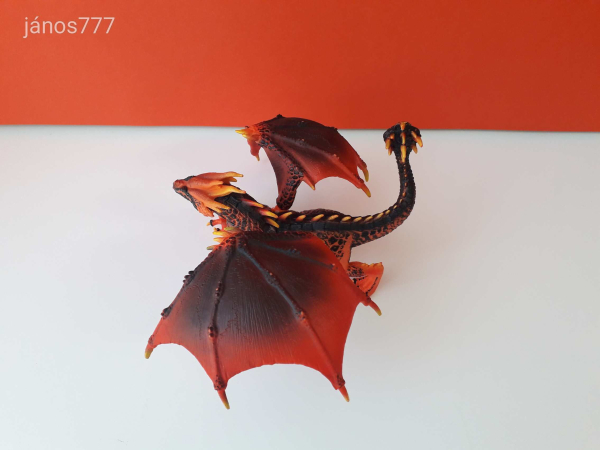 Eredeti Schleich Eldrador Lávasárkány fantasy figura !! 19x23cm ! 2017-es kiadás ! Schleich 70138