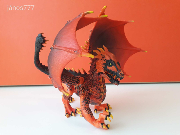 Eredeti Schleich Eldrador Lávasárkány fantasy figura !! 19x23cm ! 2017-es kiadás ! Schleich 70138
