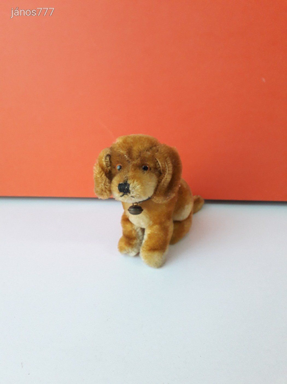 STEIFF kutya TACSKÓ 13 cm-es antik STEIFF Dachshund Dog kabala figura !! EXTRA !!