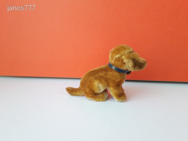 STEIFF kutya TACSKÓ 13 cm-es antik STEIFF Dachshund Dog kabala figura !! EXTRA !!
