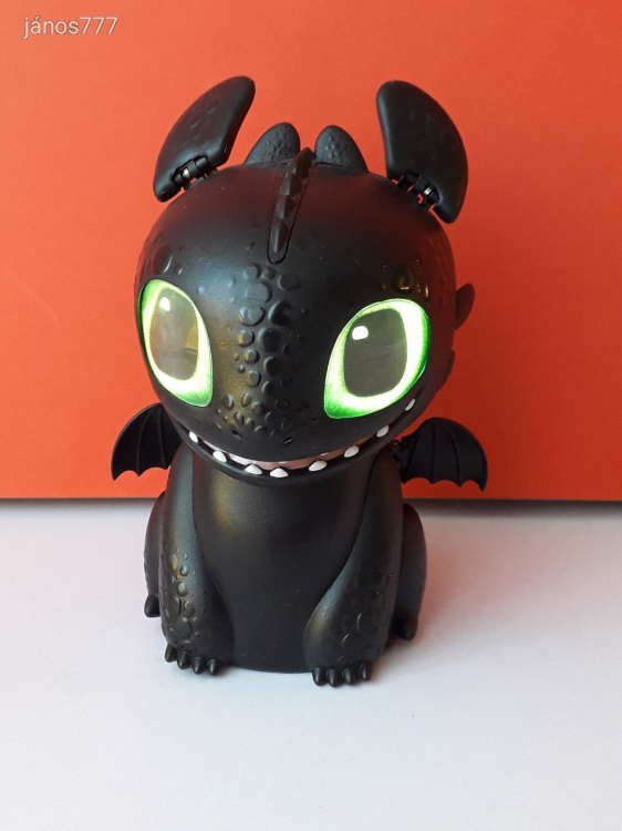 Eredeti Spin Master Interaktív Így Neveld a Sárkányodat Éjfúrja Fogatlan sárkány figura ! 16cm