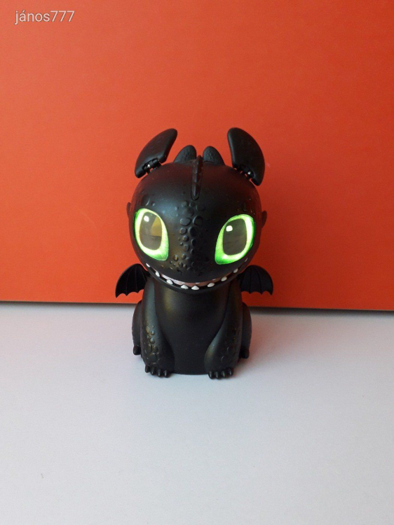 Eredeti Spin Master Interaktív Így Neveld a Sárkányodat Éjfúrja Fogatlan sárkány figura ! 16cm