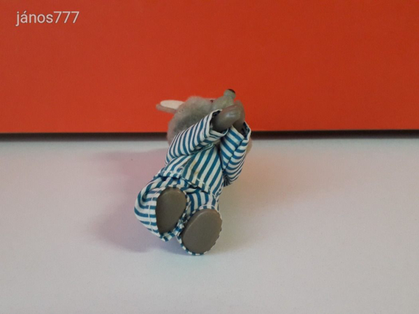 Csíptetős kezű EGÉR retro kabala figura ! 10 cm-es trafikáru játék ! EXTRA