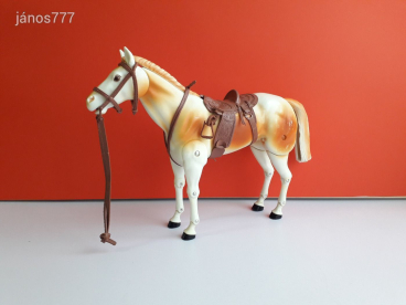 Eredeti 1973  Lone Ranger Horse retro játék Nagy méretű 27 x 40 cm LÓ figura Made in Taiwan EXTRA