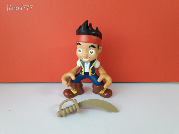 Eredeti Mattel Disney Jake és Sohaország kalózai mese szereplő Jake a kalóz mesefigura !! 23cm