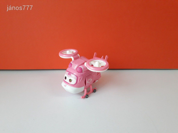 Eredeti Super Wings A Szárnyalók transformers átalakuló repülő Dizzy helikopter ! 14cm