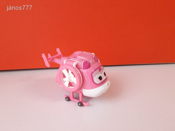 Eredeti Super Wings A Szárnyalók transformers átalakuló repülő Dizzy helikopter ! 14cm