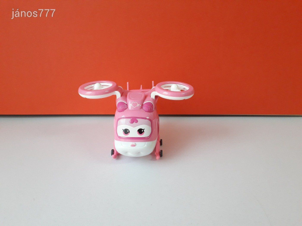 Eredeti Super Wings A Szárnyalók transformers átalakuló repülő Dizzy helikopter ! 14cm