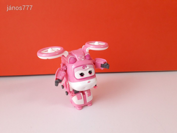 Eredeti Super Wings A Szárnyalók transformers átalakuló repülő Dizzy helikopter ! 14cm