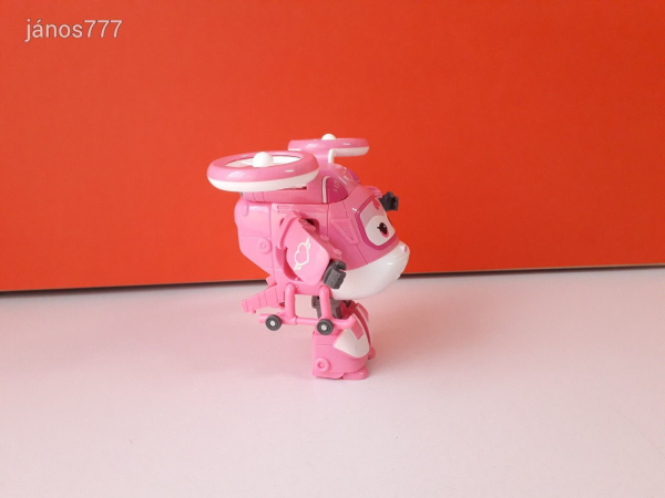 Eredeti Super Wings A Szárnyalók transformers átalakuló repülő Dizzy helikopter ! 14cm