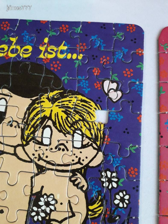 Eredeti Schmid Liebe ist... Mini-Puzzle csomag !! 4db együtt !! No.: 93280 ! 1970-es kiadás !!