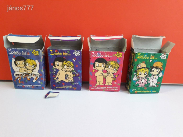 Eredeti Schmid Liebe ist... Mini-Puzzle csomag !! 4db együtt !! No.: 93280 ! 1970-es kiadás !!