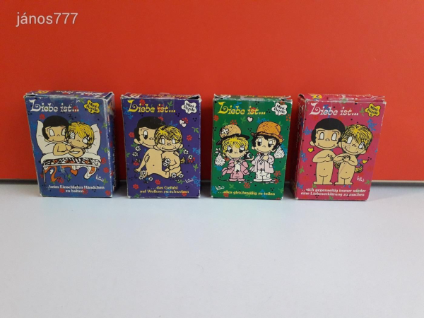 Eredeti Schmid Liebe ist... Mini-Puzzle csomag !! 4db együtt !! No.: 93280 ! 1970-es kiadás !!
