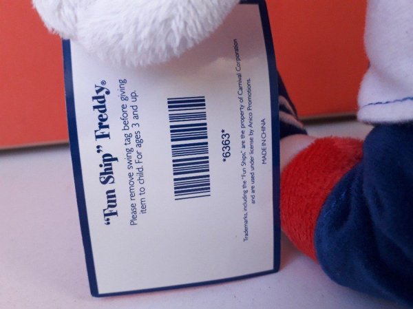 Eredeti Carnival FUN SHIP FREDDY plüss kabala figura !! 27 cm-es plüssfigura ! EXTRA
