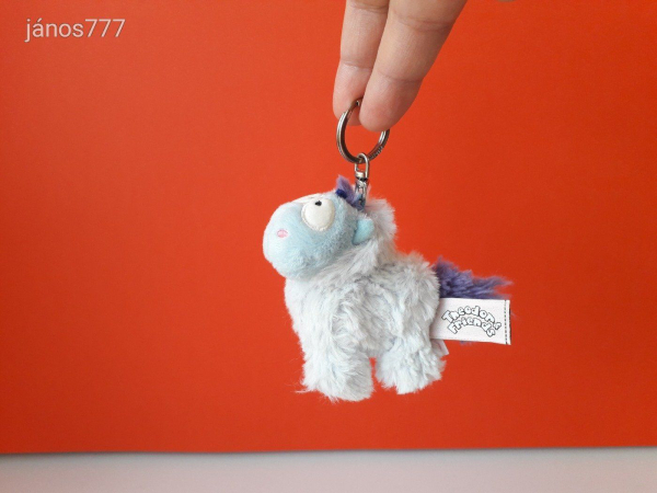 Eredeti NICI Theodor UNIKORNIS plüss kabala figura !! 9 cm-es NICI kulcstartó !! EXTRA !!