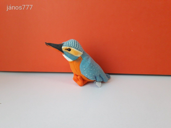 Eredeti Uni Toys JÉGMADÁR plüss 17 cm-es madár kabala figura ! EXTRA ! ÉLETHŰ !