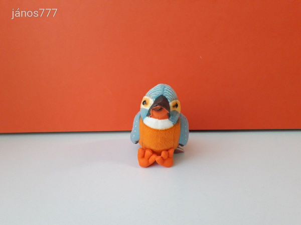 Eredeti Uni Toys JÉGMADÁR plüss 17 cm-es madár kabala figura ! EXTRA ! ÉLETHŰ !
