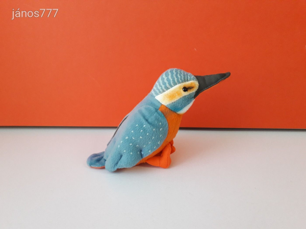 Eredeti Uni Toys JÉGMADÁR plüss 17 cm-es madár kabala figura ! EXTRA ! ÉLETHŰ !