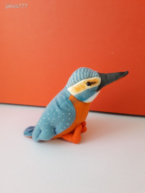Eredeti Uni Toys JÉGMADÁR plüss 17 cm-es madár kabala figura ! EXTRA ! ÉLETHŰ !