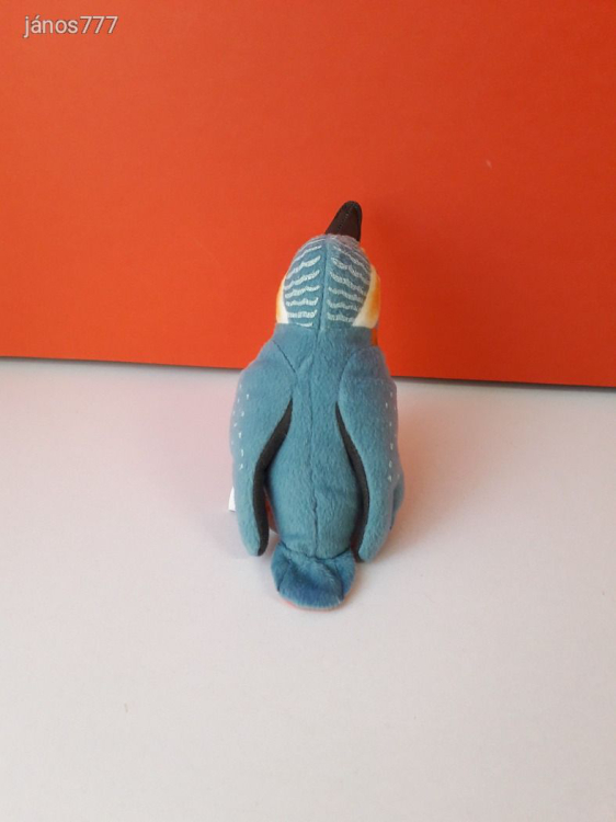 Eredeti Uni Toys JÉGMADÁR plüss 17 cm-es madár kabala figura ! EXTRA ! ÉLETHŰ !