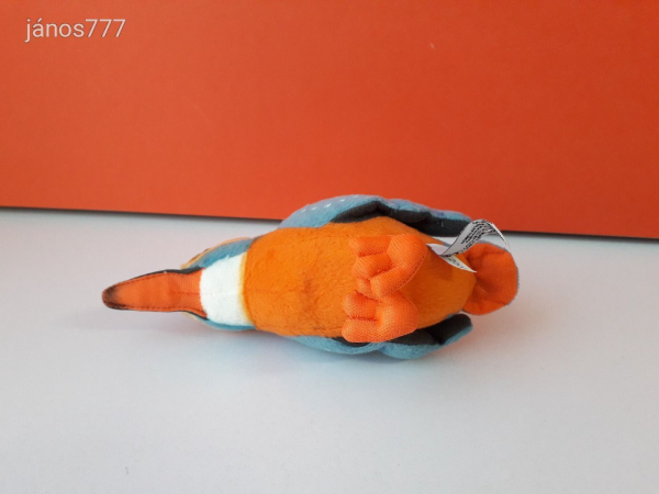 Eredeti Uni Toys JÉGMADÁR plüss 17 cm-es madár kabala figura ! EXTRA ! ÉLETHŰ !