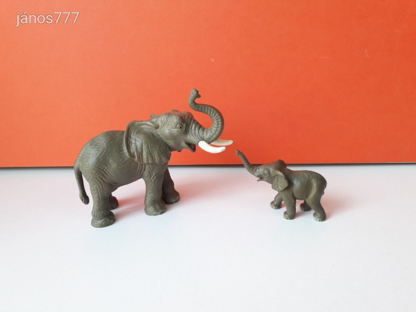 Eredeti Schleich Afrikai elefánt és bébi állatfgiura ! Schleich 14083 és 14039