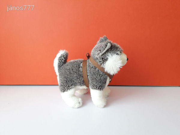 Eredeti LEOSCO HUSKY kutya plüss 25 cm-es kutyus kabala figura !! EXTRA !! ÉLETHŰ !!