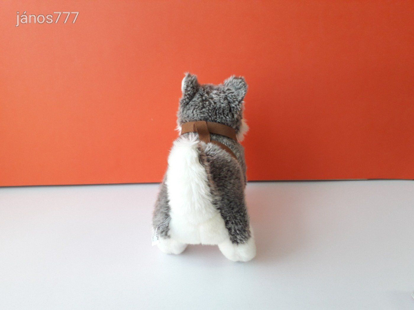 Eredeti LEOSCO HUSKY kutya plüss 25 cm-es kutyus kabala figura !! EXTRA !! ÉLETHŰ !!