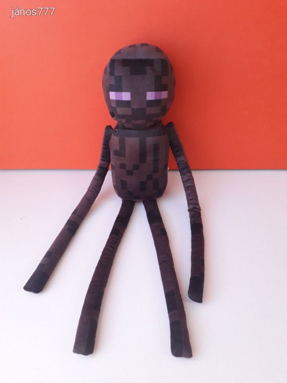 Eredeti Bandai Namco Mojang MINECRAFT Enderman plüss kabala 56 cm-es plüssfigura ! EXTRA !