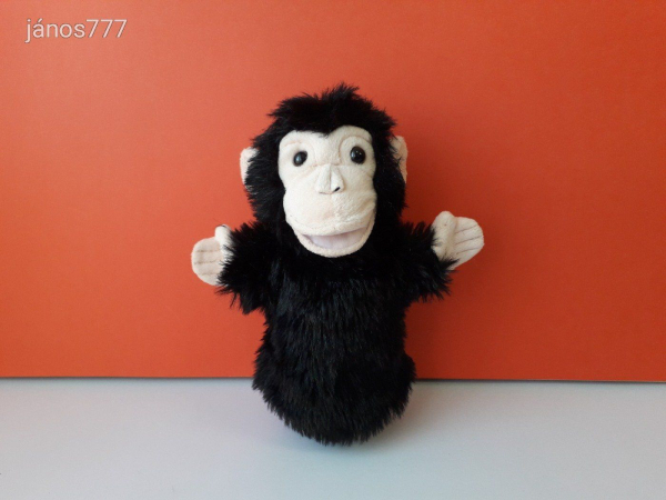 Eredeti Puppet Co CSIMPÁNZ majom plüss BÁB 26 cm-es ! EXTRA !! ÉLETHŰ !!