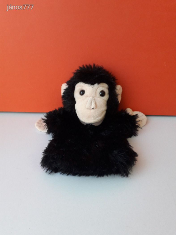 Eredeti Puppet Co CSIMPÁNZ majom plüss BÁB 26 cm-es ! EXTRA !! ÉLETHŰ !!