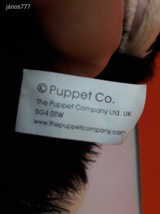 Eredeti Puppet Co CSIMPÁNZ majom plüss BÁB 26 cm-es ! EXTRA !! ÉLETHŰ !!