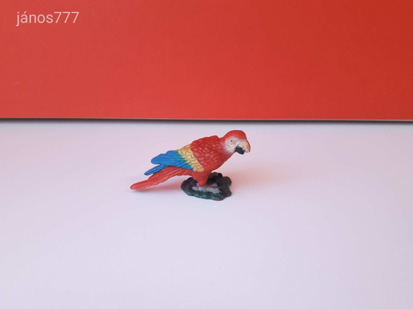 Eredeti Schleich Vörös Ara papagáj madár állatfigura !! 7x4cm ! 2000-es kiadás ! Schleich 14329