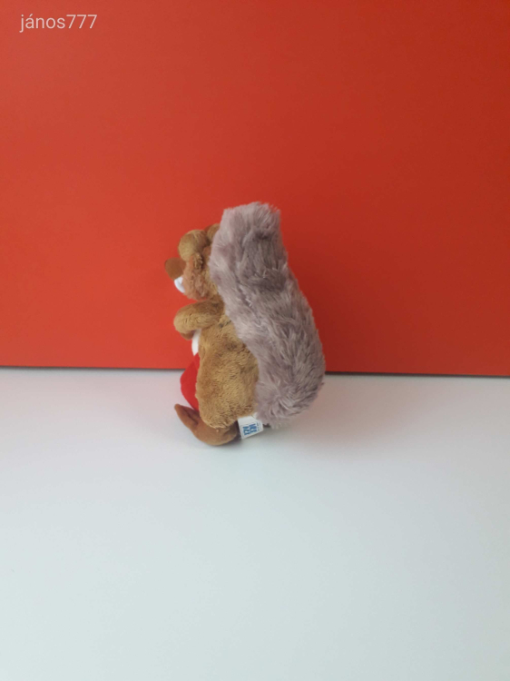 Eredeti ICE AGE Jégkorszak MOTKÁNY plüss ősmókus 20 cm-es kabala figura Télapó csizmával ! EXTRA