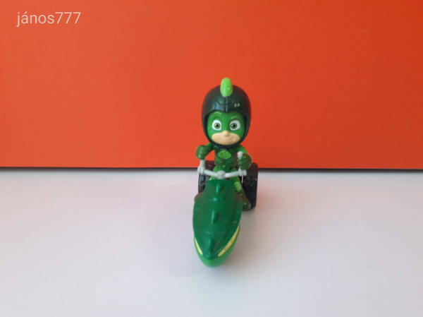 Eredeti Simba Just Play PJ Mask Pizsihősök Gekko figura járművel !!
