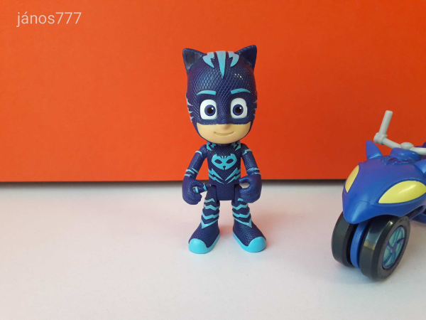 Eredeti Simba Just Play PJ Mask Pizsihősök Macska figura járművel !!