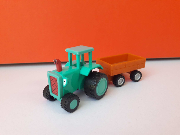 Eredeti Bob mester Bob the Builder mesefigura barátja Travis traktor fém jármű !! 11,5cm